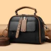 Genuine Soft Leather Handbag-Black