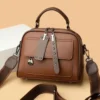 Genuine Soft Leather Handbag-Black