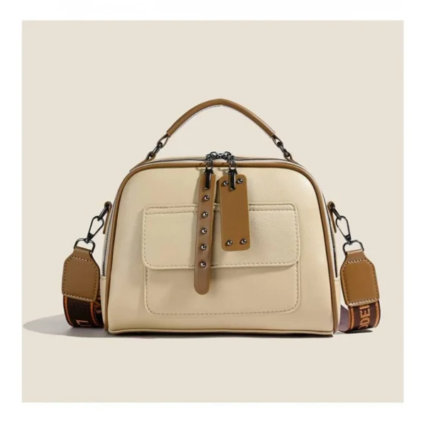 Genuine Soft Leather Handbag-Black