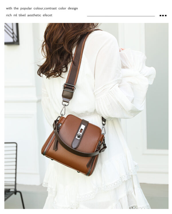 High-quality Messenger Bags For Women Luxury Crossbody Shoulder Bags Female(Brown)